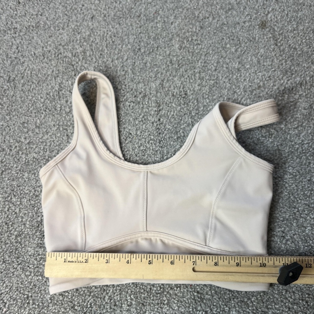 ALLFENIX Sports‎ Bra Womens XS White Scoop Neck Longline Athletic Yoga Gym - Picture 6 of 13